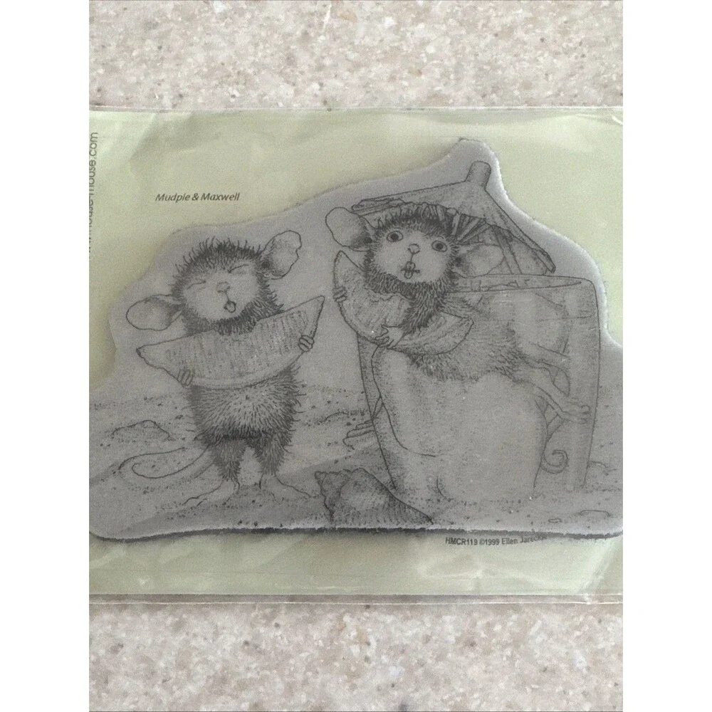 STAMPENDOUS House Mouse Lemon Sour Cling Mount Stamp Retired HMCR119 Summer